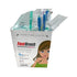 ERAFINE 100pcs Toothbrushes Single-use FastBrush Pre-Pasted Toothbrush in Dispenser Box Individual Wrapped Xylitol Mint